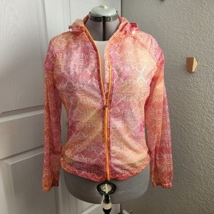 Athleta Run Spritz Windbreaker Jacket Size M